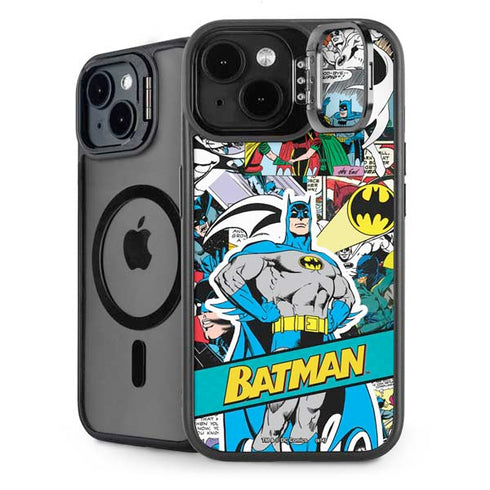 DC Comics Batman Vintage Pose Collage Art iPhone 14 Kickstand Case